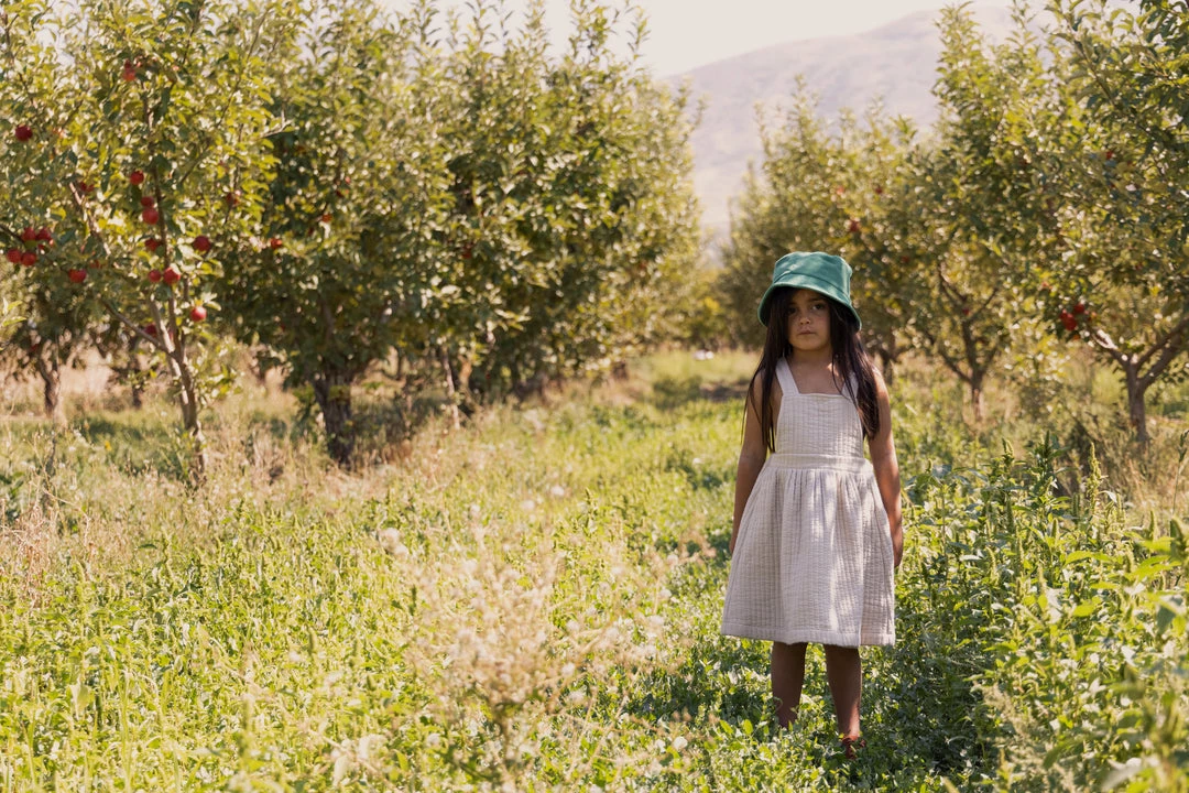 Fin & Vince Sale Quilted Pinafore - Sand 15 Fin & Vince Sale Quilted Pinafore - Sand