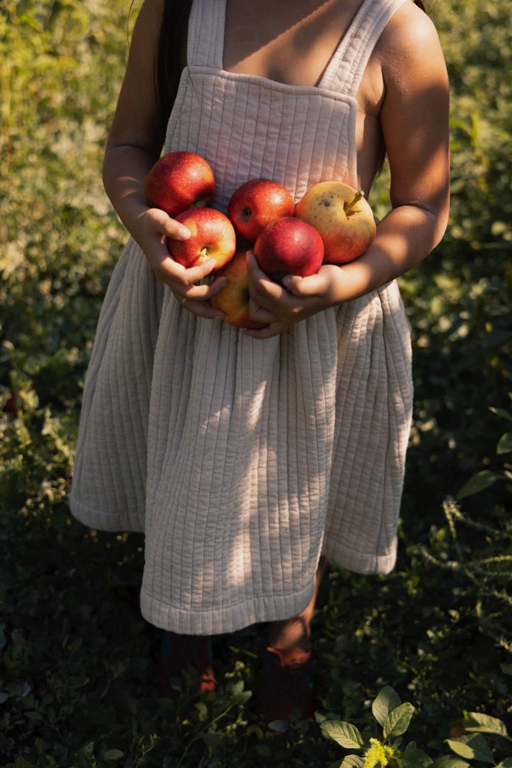 Fin & Vince Sale Quilted Pinafore - Sand 13 Fin & Vince Sale Quilted Pinafore - Sand