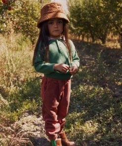 Fin & Vince Corduroy Jogger - Tomato