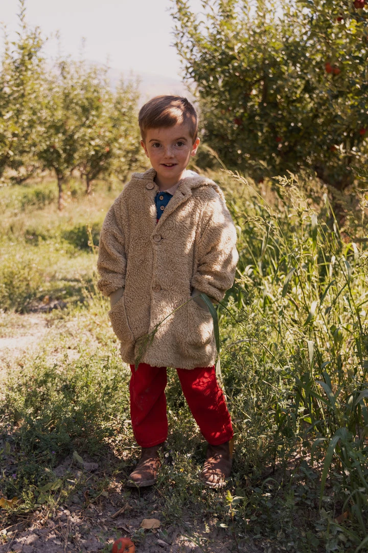 Fin & Vince Sherpa Coat - Sand 5 Fin & Vince Sherpa Coat - Sand