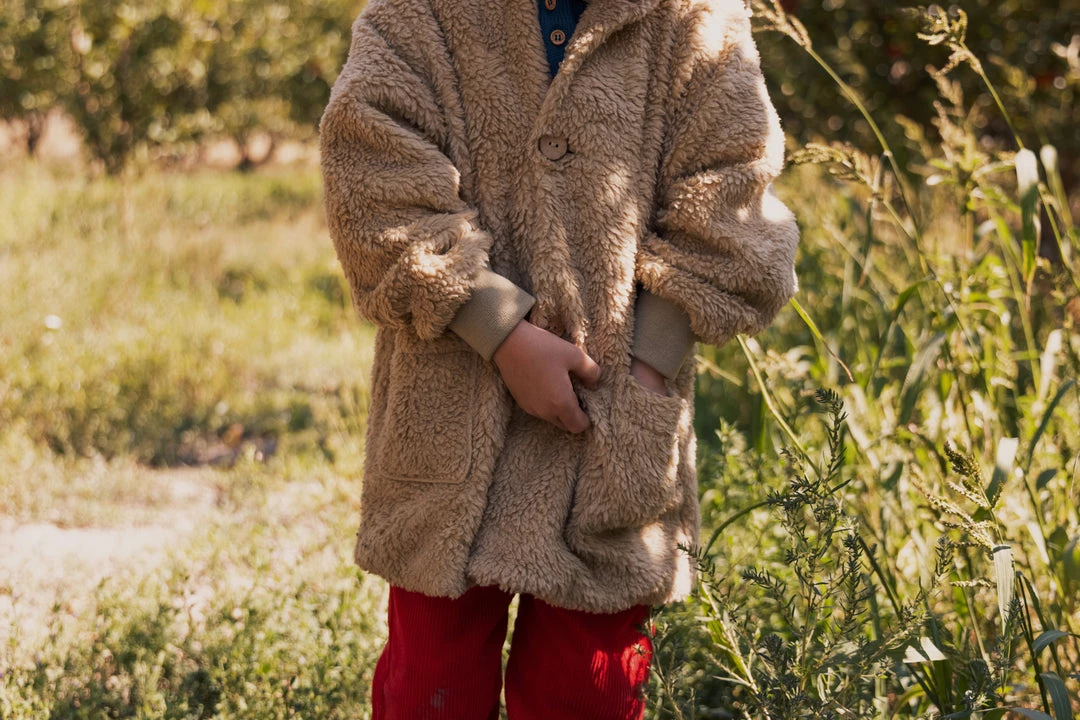 Fin & Vince Sherpa Coat - Sand 7 Fin & Vince Sherpa Coat - Sand