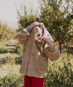 Fin & Vince Sherpa Coat - Sand 12 Fin & Vince Sherpa Coat - Sand