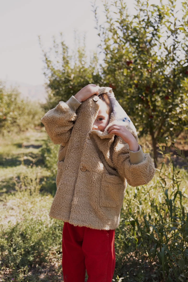 Fin & Vince Sherpa Coat - Sand 6 Fin & Vince Sherpa Coat - Sand