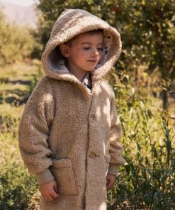 Fin & Vince Sherpa Coat - Sand