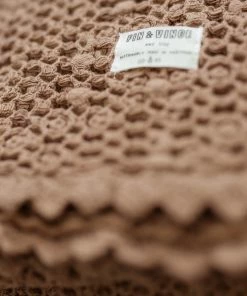 Fin & Vince Cozy Waffle Blanket - Cinnamon | 3 Sizes Layette Accessories
