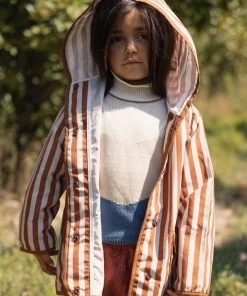 Fin & Vince Rain Coat - Popcorn Stripe Sale