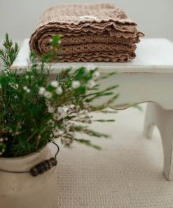 Fin & Vince Cozy Waffle Blanket - Cinnamon | 3 Sizes Layette Accessories