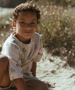 Fin & Vince Spring/summer Baseball Tee - Sandcastles