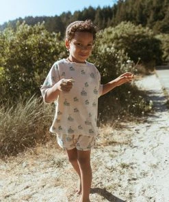 Fin & Vince Spring/summer Terry Trackies - Sandcastles