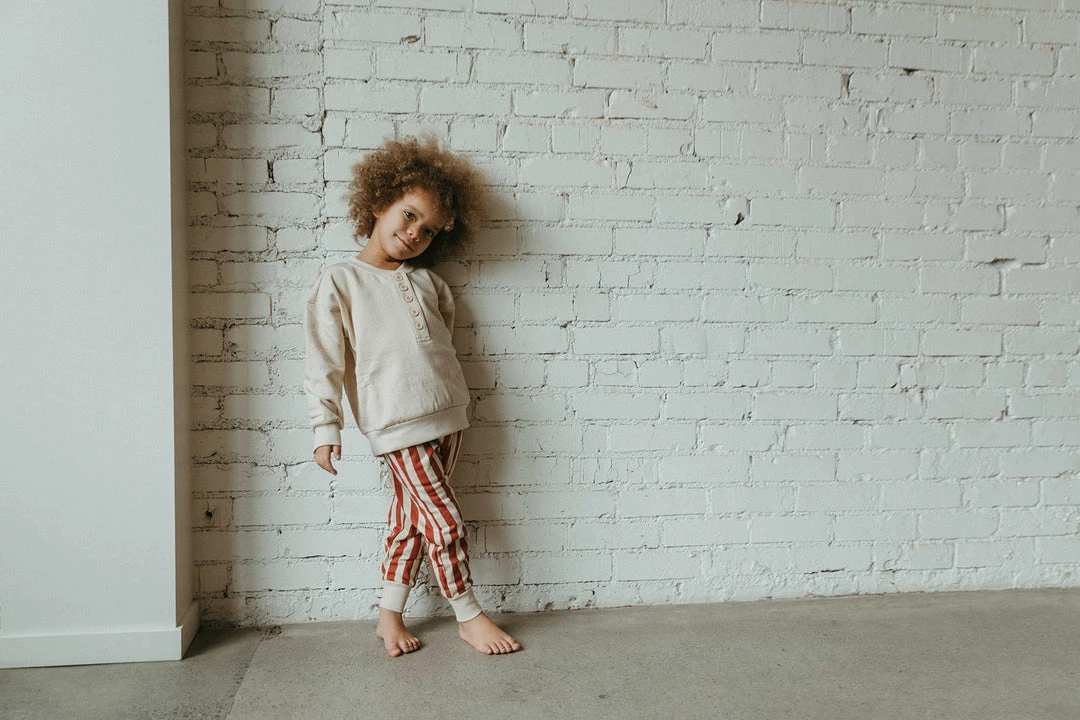 Fin & Vince Fleece Button Pullover - Sand Sale 12 Fin & Vince Fleece Button Pullover - Sand Sale