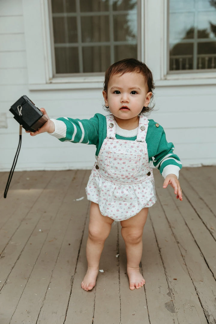 Fin & Vince Red, White And Blue Mini Overall - Vintage Flowers 5 Fin & Vince Red, White And Blue Mini Overall - Vintage Flowers