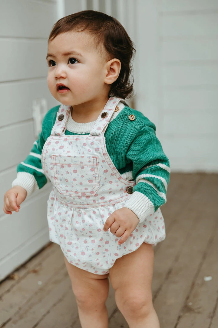 Fin & Vince Red, White And Blue Mini Overall - Vintage Flowers 3 Fin & Vince Red, White And Blue Mini Overall - Vintage Flowers