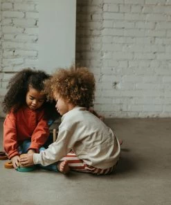 Fin & Vince Sale Fleece Button Pullover - Tomato