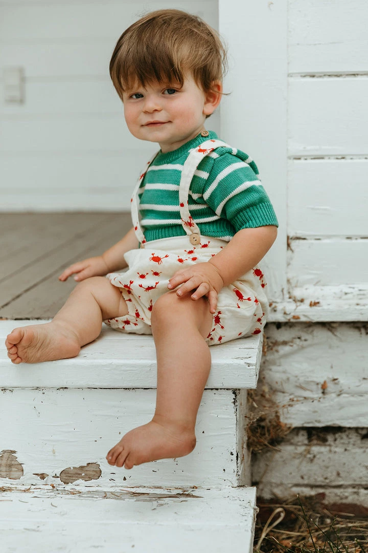 Fin & Vince Suspender Bloomer - Crabs Red, White And Blue 6 Fin & Vince Suspender Bloomer - Crabs Red, White And Blue