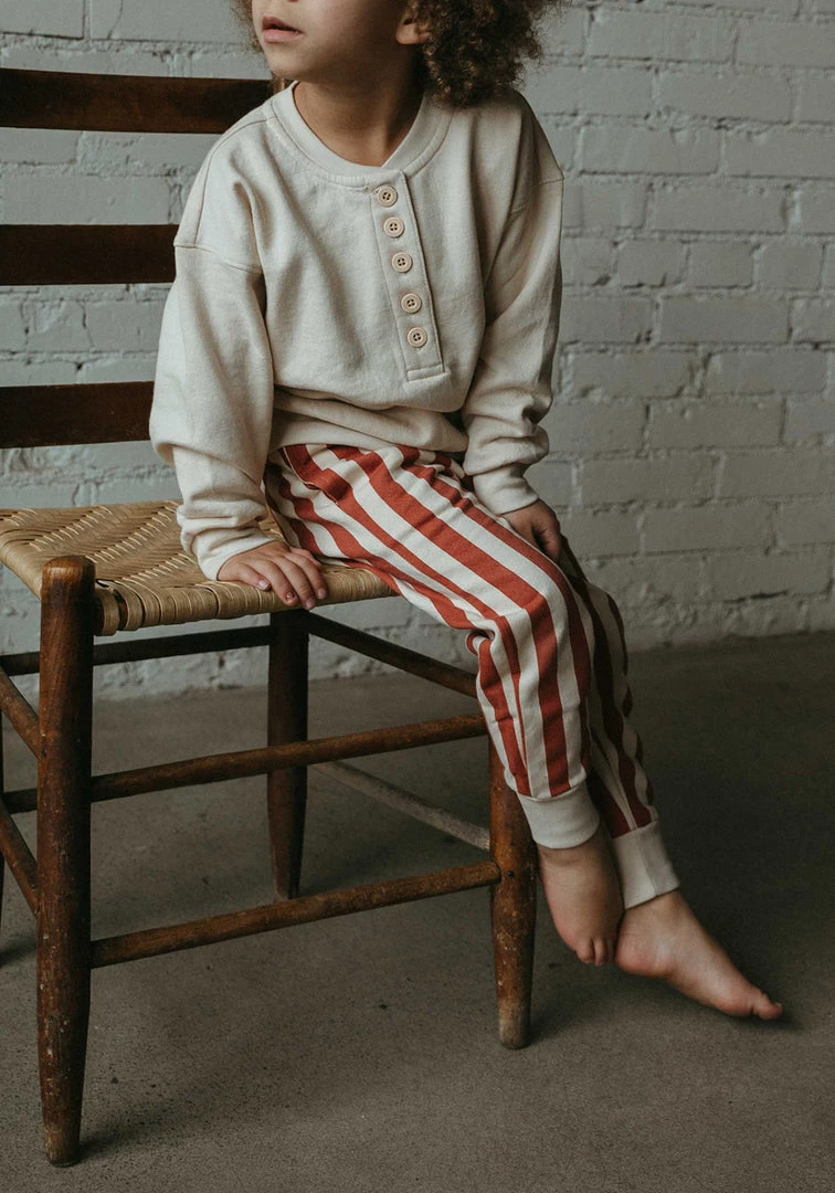 Fin & Vince Fleece Button Pullover - Sand Sale 4 Fin & Vince Fleece Button Pullover - Sand Sale