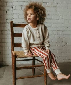 Fin & Vince Sale Fleece Jogger - Popcorn Stripe