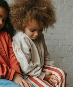 Fin & Vince Sale Fleece Button Pullover - Tomato