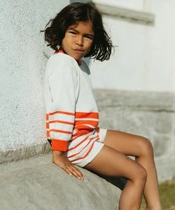 Fin & Vince Harbor Bloomer - Milk/ Crimson Red, White And Blue