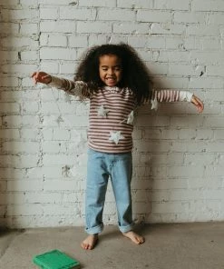 Fin & Vince Sale Waffle Henley Top - Grain Sack Stripe 17 Fin & Vince Sale Waffle Henley Top - Grain Sack Stripe