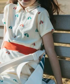 Fin & Vince Red, White And Blue Picnic Sack - Ocean