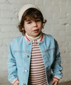 Fin & Vince Sale Waffle Henley Top - Grain Sack Stripe 14 Fin & Vince Sale Waffle Henley Top - Grain Sack Stripe