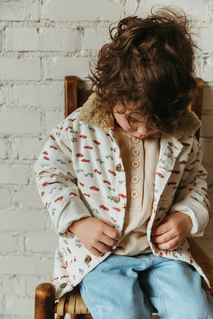 Fin & Vince Fleece Button Pullover - Sand Sale 11 Fin & Vince Fleece Button Pullover - Sand Sale