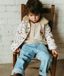 Fin & Vince Fleece Button Pullover - Sand Sale 18 Fin & Vince Fleece Button Pullover - Sand Sale