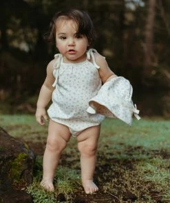 Fin & Vince Bubble Tie Onesie - Vintage Floral