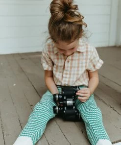 Fin & Vince Knit Pant - Milk/ Schoolhouse Green