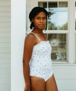 Fin & Vince Womens Smocked Swimsuit - Strawberries 9 Fin & Vince Womens Smocked Swimsuit - Strawberries