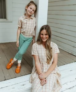 Fin & Vince Women's Sicily Dress - Desert Plaid