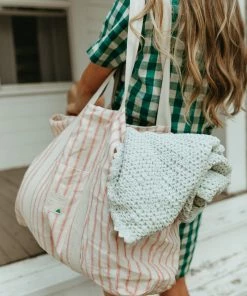 Fin & Vince Beach Tote - Ticking Stripe 10 Fin & Vince Beach Tote - Ticking Stripe