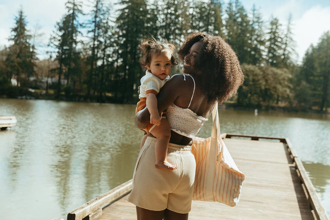 Fin & Vince Beach Tote - Ticking Stripe 8 Fin & Vince Beach Tote - Ticking Stripe