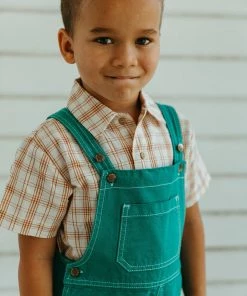 Fin & Vince Denim Short Overall - Jade