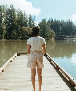 Fin & Vince Women's Vintage Tee - Milk/adobe