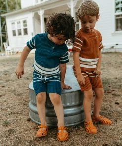 Fin & Vince Spring/summer Heritage Knit Top - Adobe