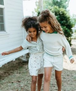 Fin & Vince Sailor Shirt - Ticking Stripe - Jade Spring/summer