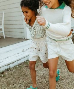 Fin & Vince Sailor Shirt - Ticking Stripe - Jade Spring/summer