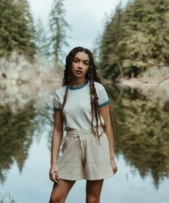 Fin & Vince Women's Shorts - Sand Waffle