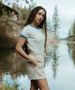 Fin & Vince Women's Shorts - Sand Waffle