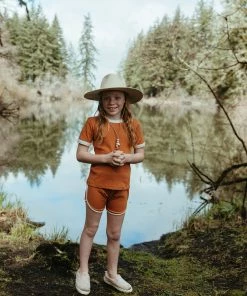 Fin & Vince Spring/summer Track Shorts - Adobe