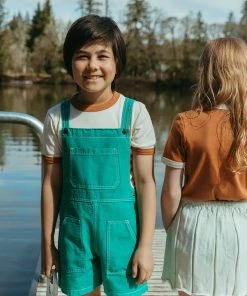 Fin & Vince Denim Short Overall - Jade