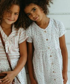 Fin & Vince Red, White And Blue Sicily Dress - Vintage Flowers