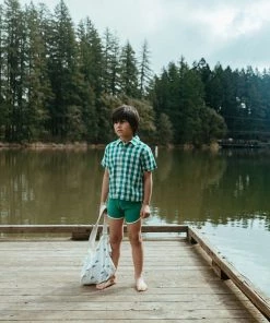 Fin & Vince Spring/summer Track Shorts - Fern