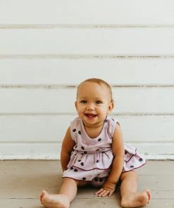 Fin & Vince Spring/summer Ruffle Onesie - Tulips