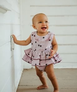 Fin & Vince Spring/summer Ruffle Onesie - Tulips 13 Fin & Vince Spring/summer Ruffle Onesie - Tulips