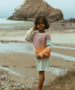 Fin & Vince Red, White And Blue Matilda Skirt - Seafoam/ Milk