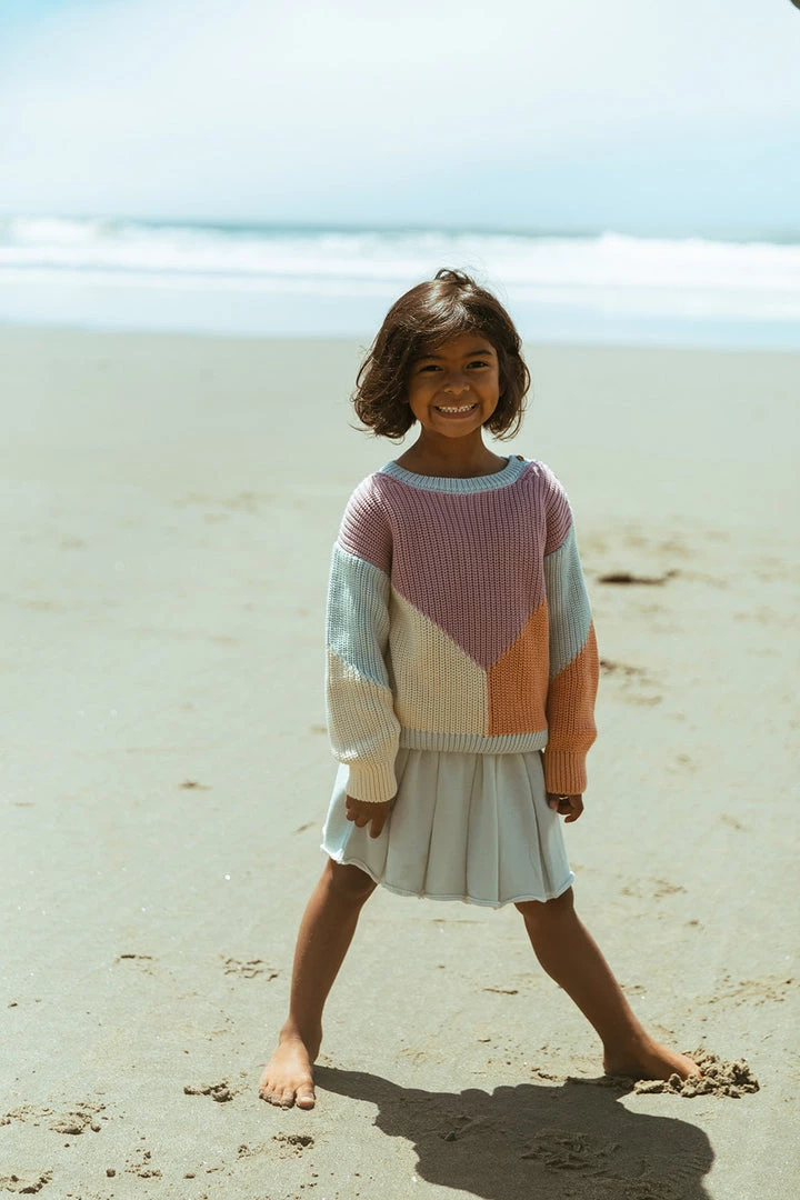 Fin & Vince Spring/summer Chunky Sweater - Pastel Sorbet 4 Fin & Vince Spring/summer Chunky Sweater - Pastel Sorbet