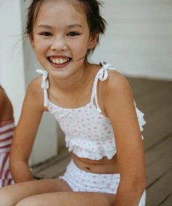 Fin & Vince Red, White And Blue Island Bikini - Vintage Flowers