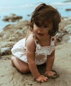 Fin & Vince Red, White And Blue Mini Overall - Vintage Flowers 15 Fin & Vince Red, White And Blue Mini Overall - Vintage Flowers